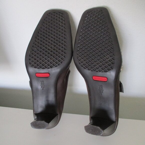 Aerosoles "Snapped" Womens Brown Leather Mule w/2.5" Heel - Size 8M - Picture 8 of 8